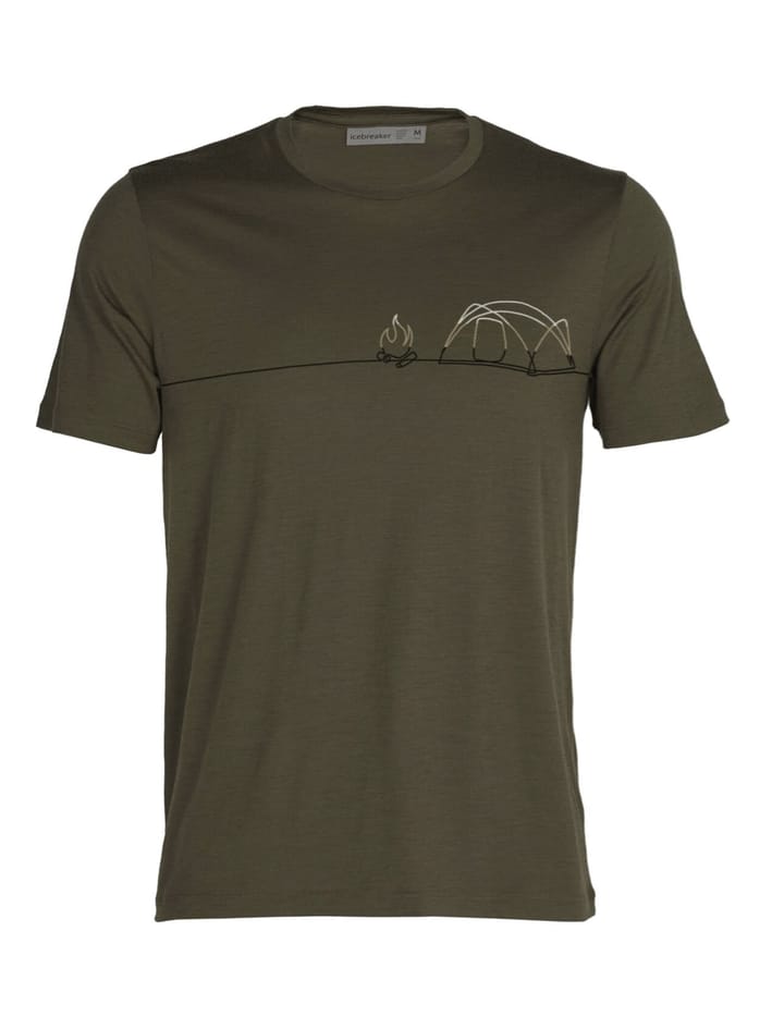 Icebreaker M Tech Lite II SS Tee Single Line Camp Loden Icebreaker
