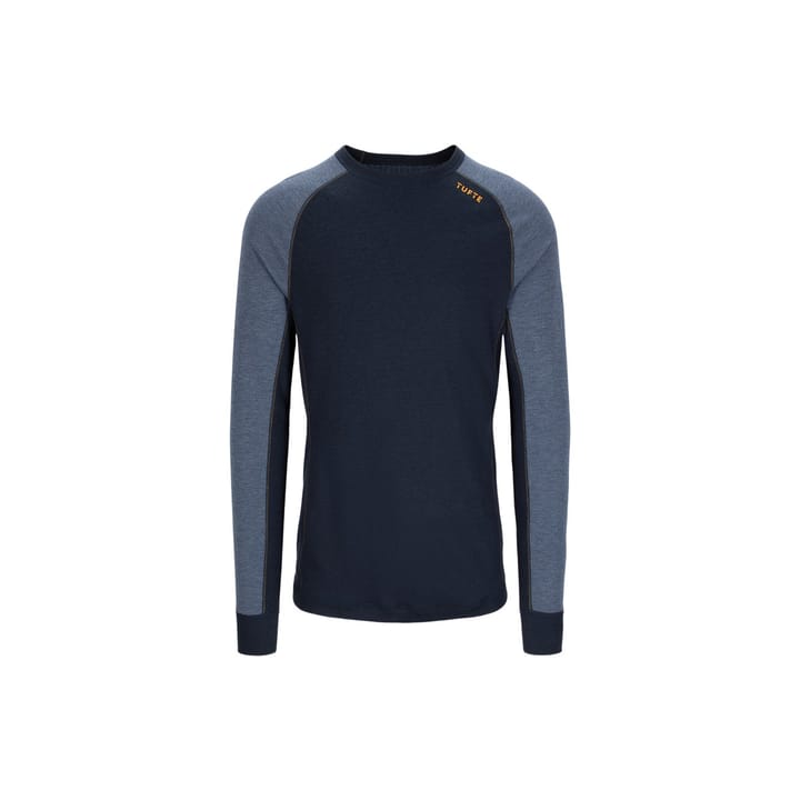 Tufte Wear Mens Bambull Switch Crew Neck Vintage Indigo / Sky Captain Tufte Wear Tufte Wear Mens Bambull Switch Crew Neck Vintage Indigo / Sky Captain Tufte Wear