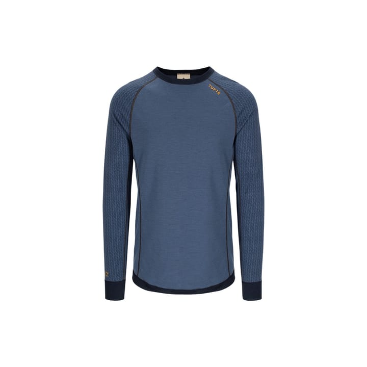Tufte Wear Mens Bambull Switch Crew Neck Vintage Indigo / Sky Captain Tufte Wear Tufte Wear Mens Bambull Switch Crew Neck Vintage Indigo / Sky Captain Tufte Wear