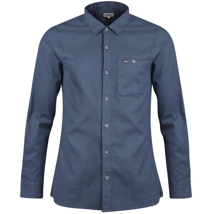 Lundhags Ekren Solid Ms LS Shirt Mid Blue Lundhags