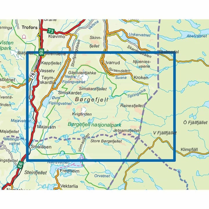 Nordeca Topo 3000 1:50 000 Børgefjell Turkart Ugland IT Nordeca Topo 3000 1:50 000 Børgefjell Turkart Ugland IT