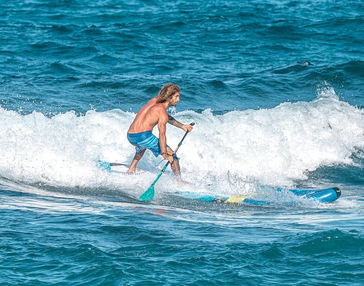 Aztron Mach Fiberglass 3-Section SUP Paddle Aqua 180-220 cm Aztron Aztron Mach Fiberglass 3-Section SUP Paddle Aqua 180-220 cm Aztron