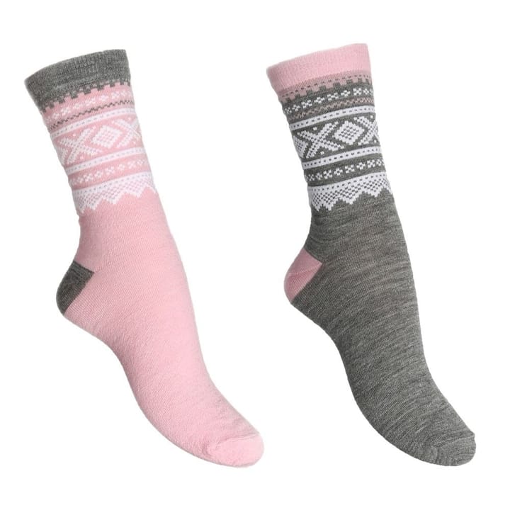 Marius Kids 2-pack Ullsokker Barn Lotus Pink /Grey Marius Kids Marius Kids 2-pack Ullsokker Barn Lotus Pink /Grey Marius Kids