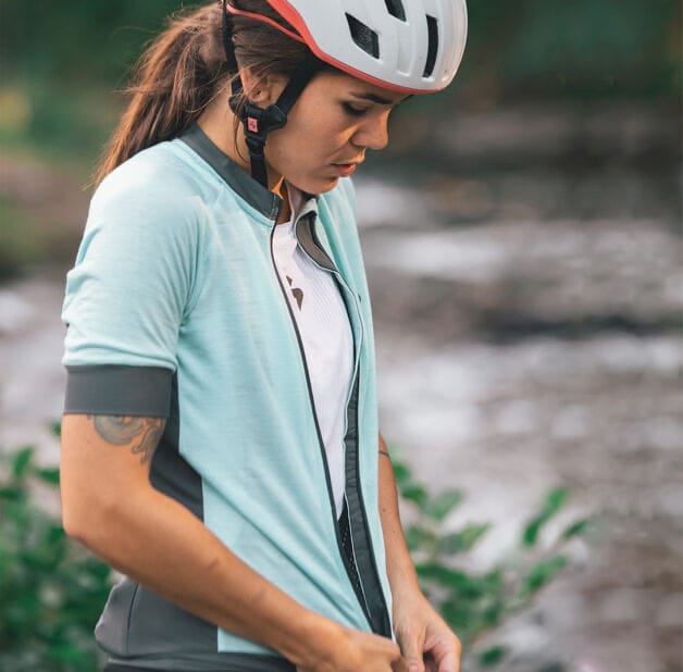 Sweet Protection Crossfire Merino SS Jersey W Glacier Blue Sweet Protection