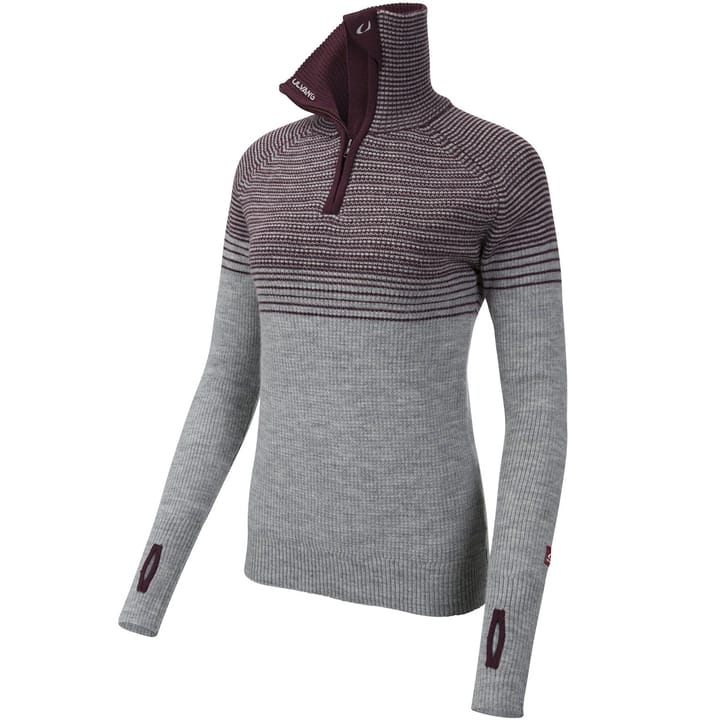 Ulvang Rav Alta Half Zip Ws Grey Melange/Fig Ulvang Ulvang Rav Alta Half Zip Ws Grey Melange/Fig Ulvang