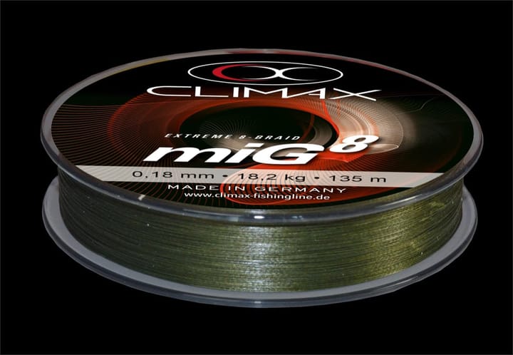Climax Mig 8 Multifilament,135m Oliven 0,08mm   6,5kg 0,08 Climax