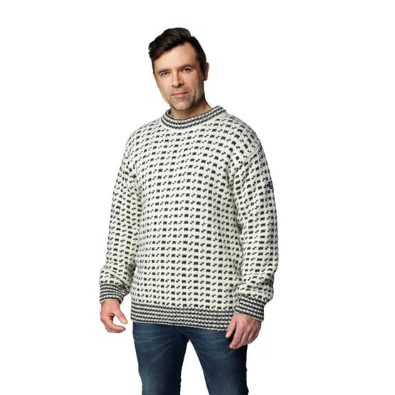 Devold Original Islender Crew Neck Offwhite/Anth. Devold Devold Original Islender Crew Neck Offwhite/Anth. Devold
