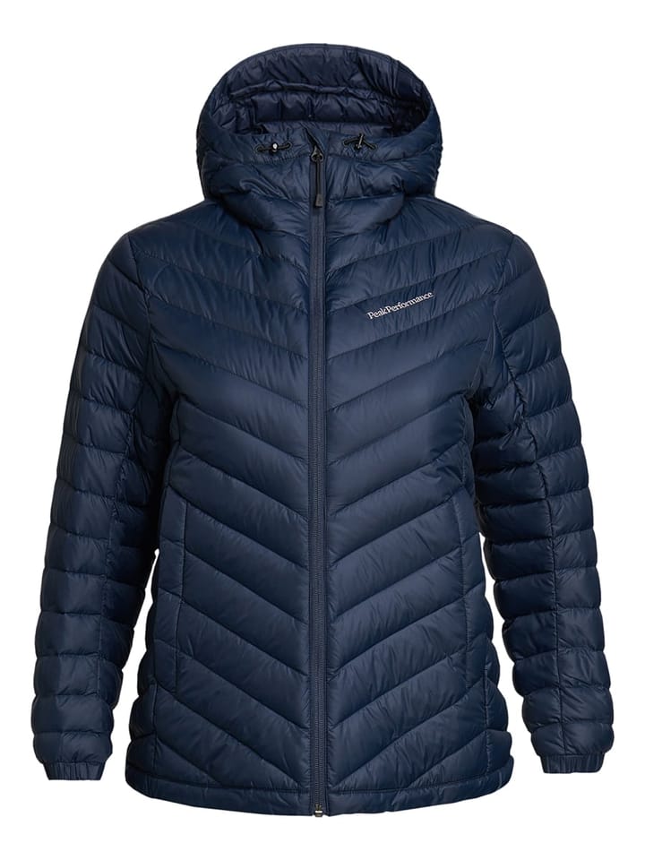 Peak Performance W Frost Down Hood Jacket Blue Shadow Peak Performance