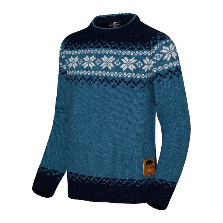Gridarmor Snøkrystall Rundhals Ullgenser Kids Indian Teal Gridarmor Gridarmor Snøkrystall Rundhals Ullgenser Kids Indian Teal Gridarmor