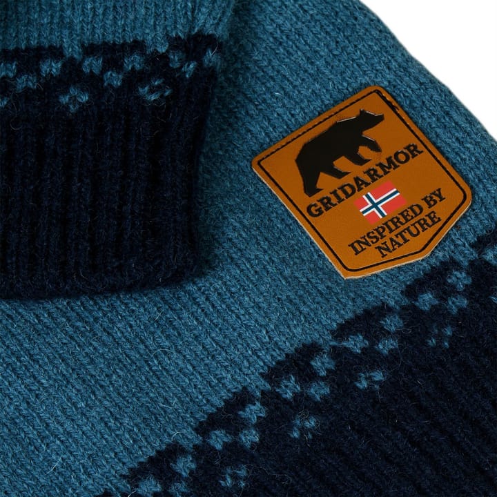 Gridarmor Snøkrystall Rundhals Ullgenser Kids Indian Teal Gridarmor Gridarmor Snøkrystall Rundhals Ullgenser Kids Indian Teal Gridarmor