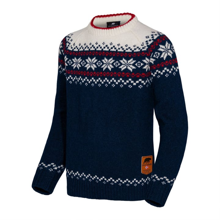 Gridarmor Snøkrystall Rundhals Ullgenser Kids Navy Blazer Gridarmor