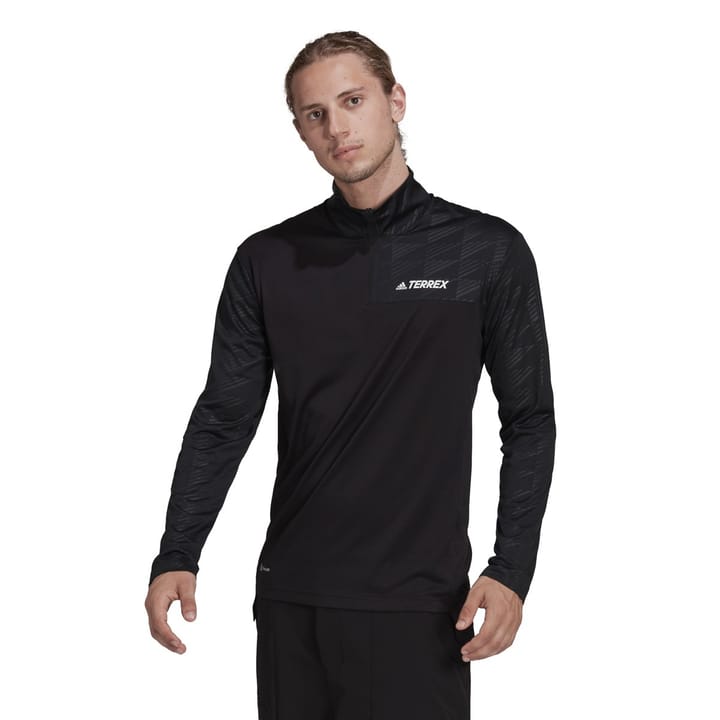 Adidas Mt Half Zi Ls Black Adidas Adidas Mt Half Zi Ls Black Adidas