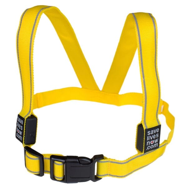 Save Lives Now Flash Led Light Vest Rechargeable Yellow Save Lives Now