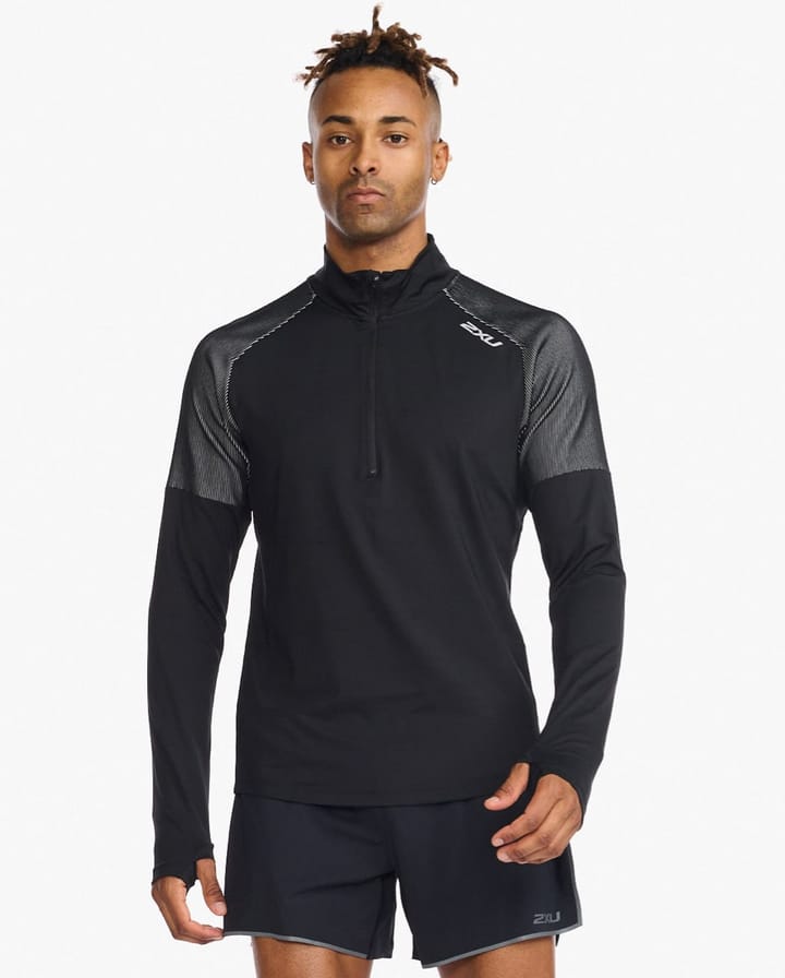 2XU M's Light Speed 1/2 Zip Black/Silver Reflective 2XU 2XU M's Light Speed 1/2 Zip Black/Silver Reflective 2XU