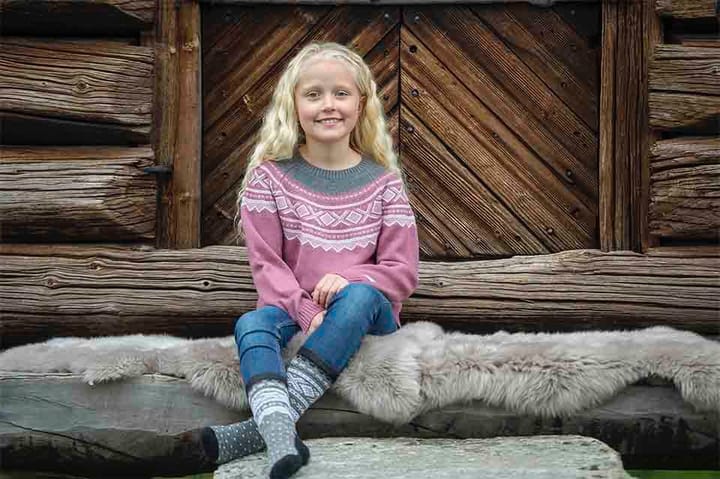 Marius Kids Rundstrikket Genser Ull Mesa Rose Marius Kids Marius Kids Rundstrikket Genser Ull Mesa Rose Marius Kids