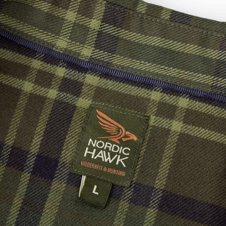Nordic Hawk Vartorp LS Flannel Shirt Men Deep Depths Nordic Hawk