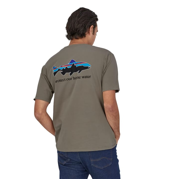 Patagonia M's Home Water Trout Organic T-Shirt Ink Black Patagonia