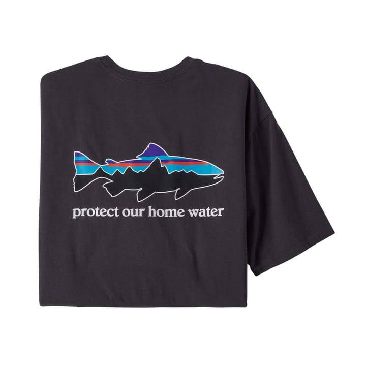 Patagonia M's Home Water Trout Organic T-Shirt Ink Black Patagonia