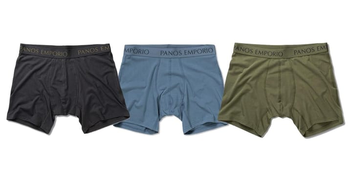 Panos Emporio Man Pe 3pk Base Bamboo Boxer Grey/Olive/Bluesteel Panos Emporio