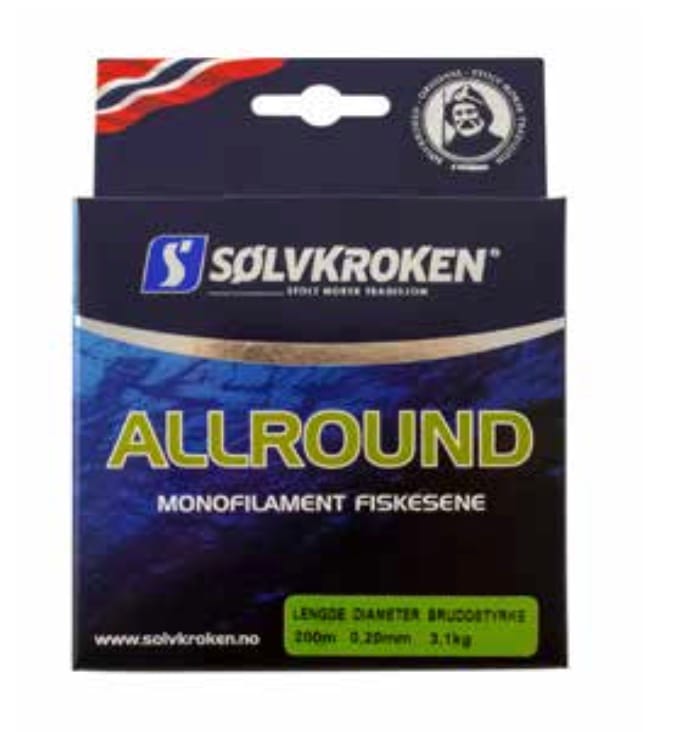 Sølvkroken Allround One Shot Clear 0,50mm 200m Sølvkroken Sølvkroken Allround One Shot Clear 0,50mm 200m Sølvkroken