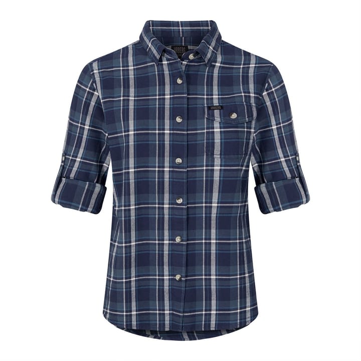 Urberg Eide LS Flannel Shirt Wmn Black Iris Urberg Urberg Eide LS Flannel Shirt Wmn Black Iris Urberg