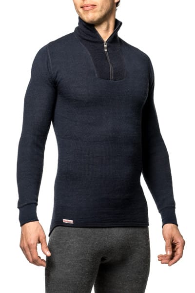 Woolpower Zip Turtleneck 200 Dark Navy Woolpower Woolpower Zip Turtleneck 200 Dark Navy Woolpower