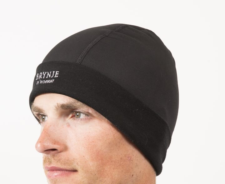 Brynje Arctic Hat With Wind-Cover Black Brynje