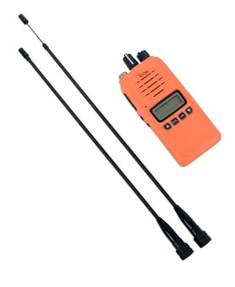 ProEquip Telescopic Antenna For 155 MHz With Icom J-Connector Black ProEquip
