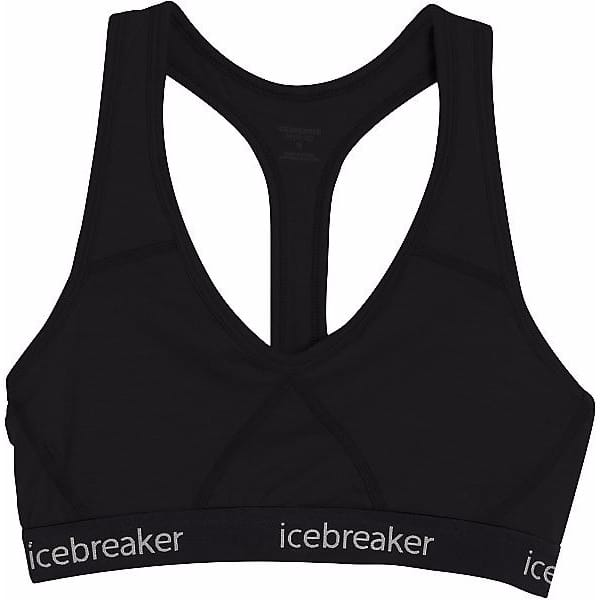 Icebreaker Women's Sprite Racerback Bra Black/Black Icebreaker