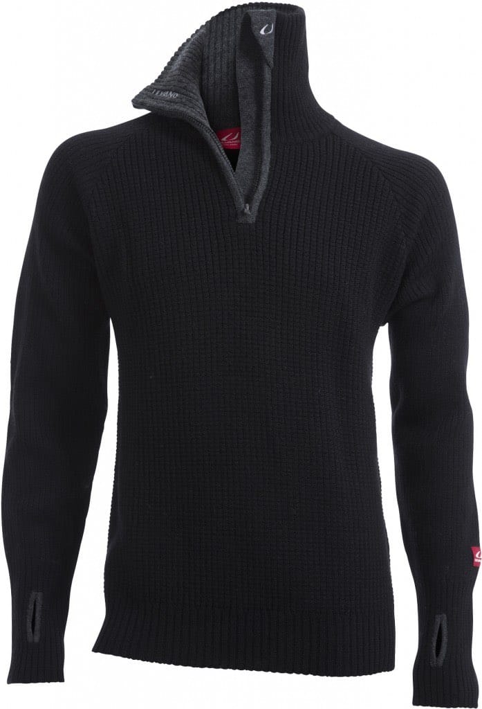 Ulvang Rav Sweater W/Zip Black/Charcoal Melange Ulvang Ulvang Rav Sweater W/Zip Black/Charcoal Melange Ulvang