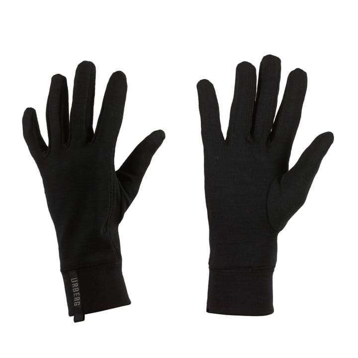 Urberg Merino Wool Liner Gloves Jet Black Urberg